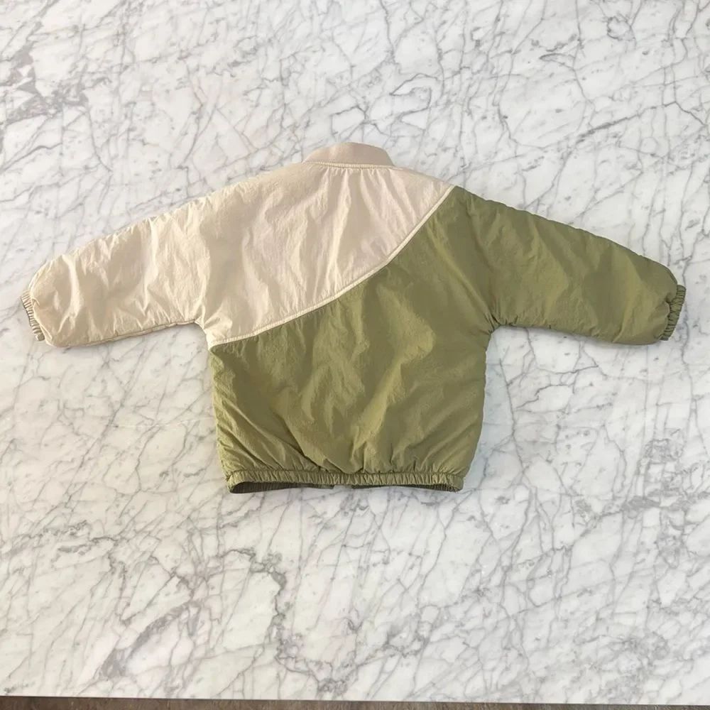 Contrasting Reversible Windbreaker- Retro Color Block l Zara Sz 2/3Y